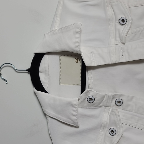 AG ADRIANO GOLDSCHMIED The Robyn White Jean Jacket Size XSmall - Picture 10 of 16